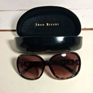 Joan Rivers Brown Oversized Sunglasses with Gradient Lenses